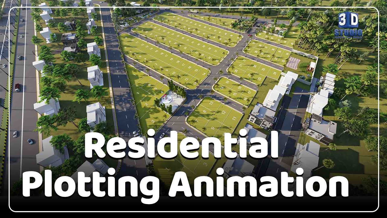 Residential Plotting Animation | Central Avenue | 3D Architectural Visualization | 3Dstudio