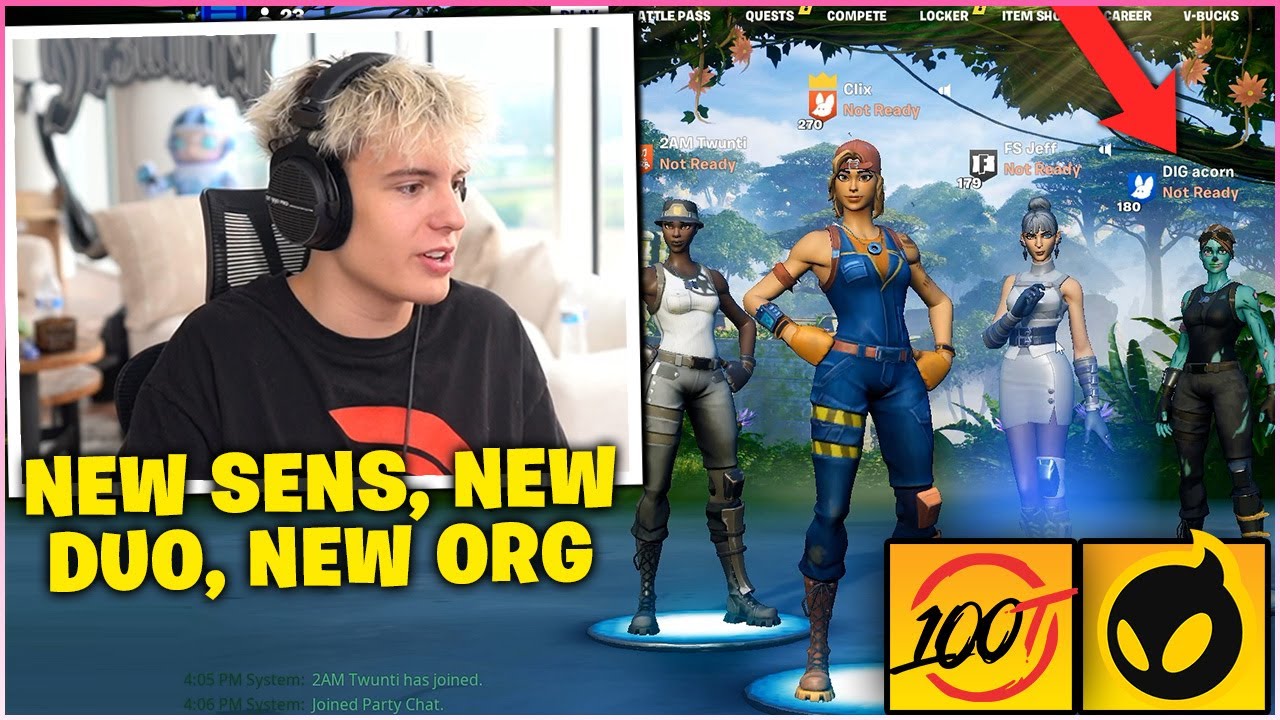 CLIX OFFICIALLY LEAKS His NEW ORG & Plays WAGER With His NEW ORG DUO! (NEW Sens) | Fortnite Moments