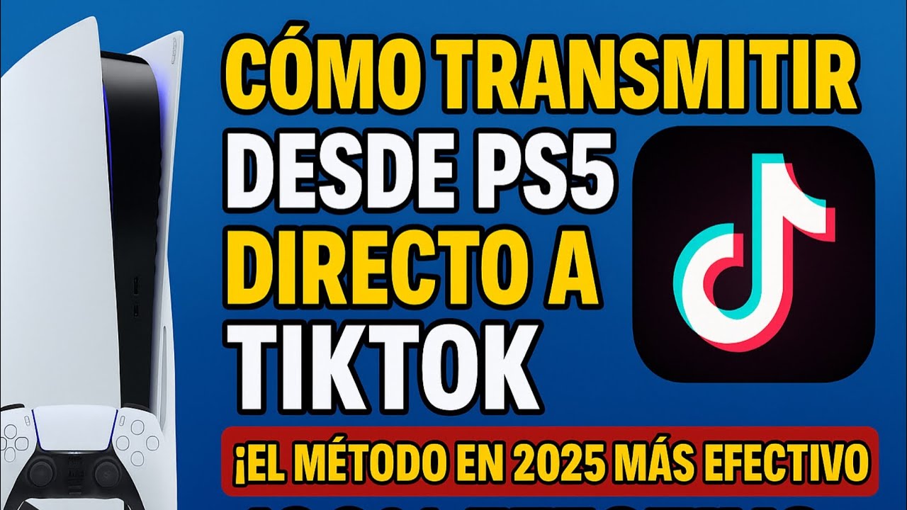 Transmite desde tu PS5 DIRECTO a TikTok en 2025! 📲🔥 (SIN Twitch ni YouTube)