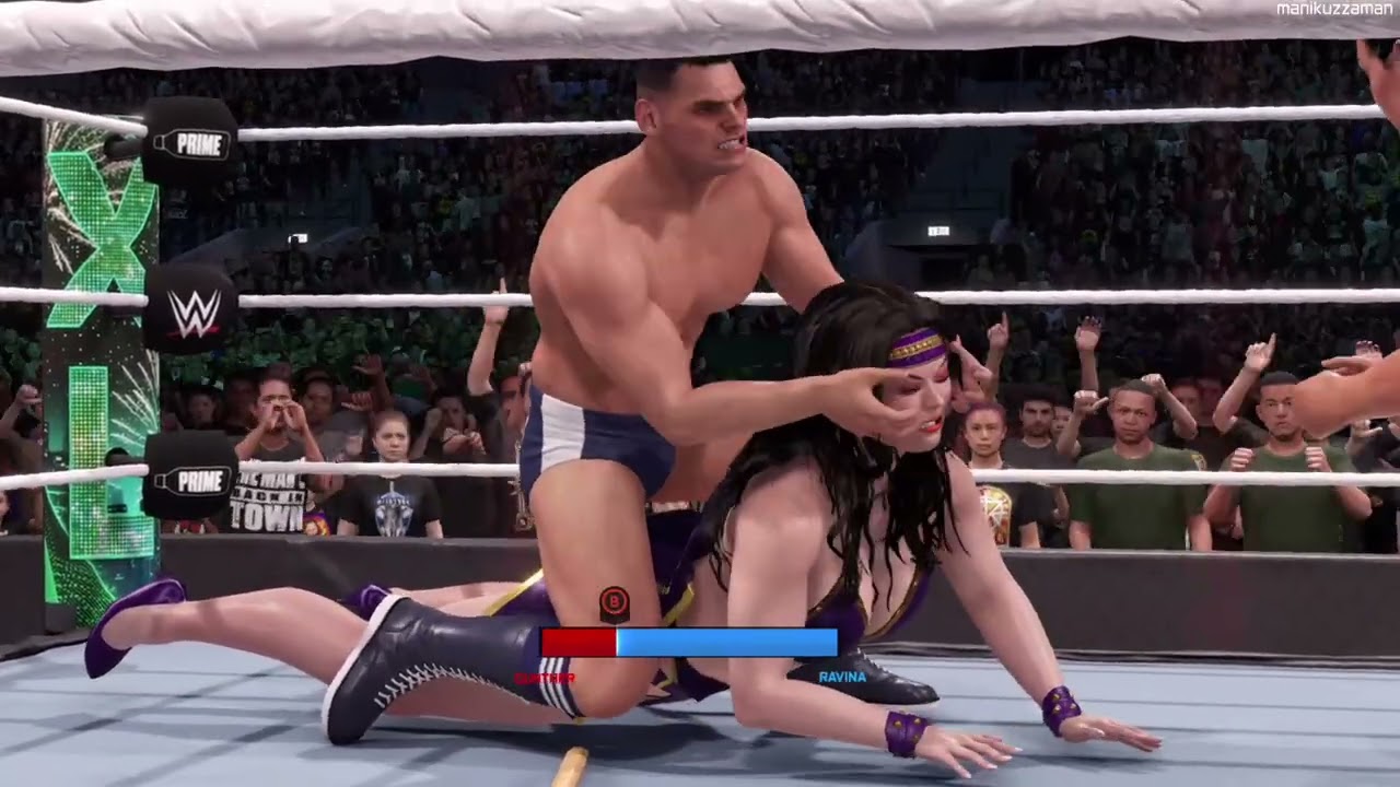WWE 2K25 – Гюнтер против индийской кастомизированной дивы | Жестокий межгендерный экстремальный м...