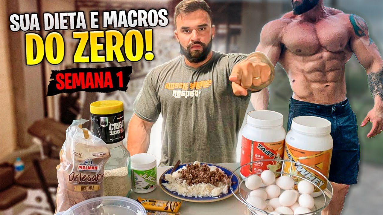 MONTANDO SUA DIETA E MACROS DO ZERO EM 20 MINUTOS!! *protocolo campeão semana 1*
