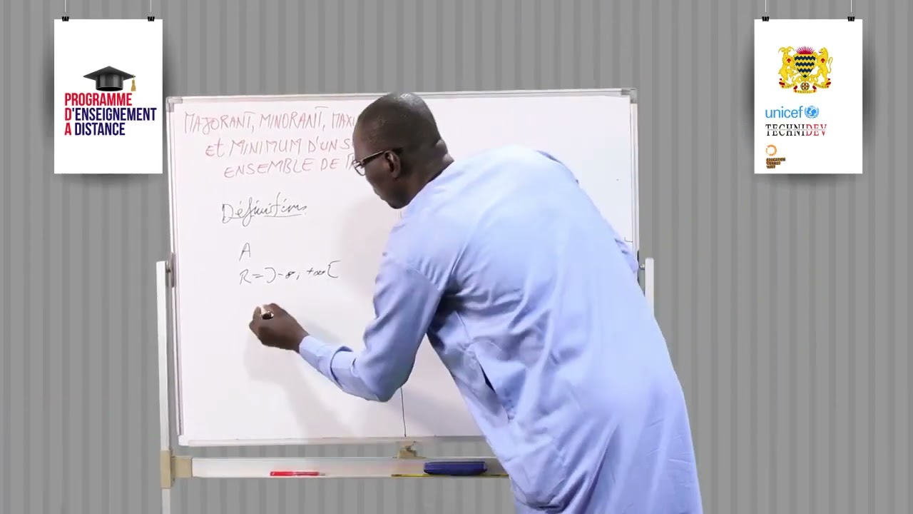 L7 Minorant majorant, maximum et minimum d&rsquo;un sous ensemble de R
