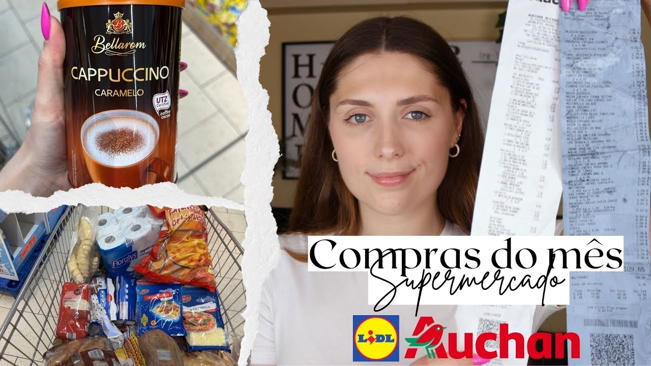 COMPRAS de SUPERMERCADO de MAIO no LIDL e no AUCHAN
