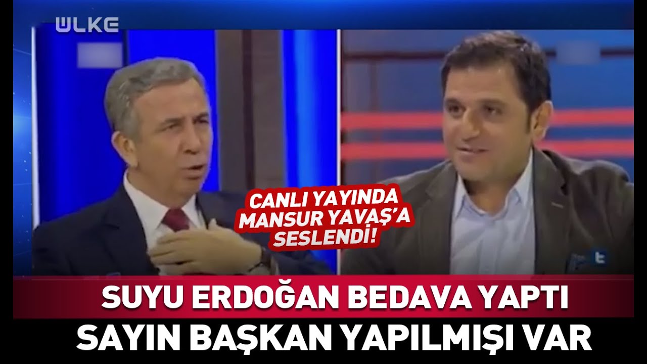 “Suyu Erdoğan Bedava Yaptı Yapılmışı Var!” Canlı Yayında Mansur Yavaş'a Seslendi #haber