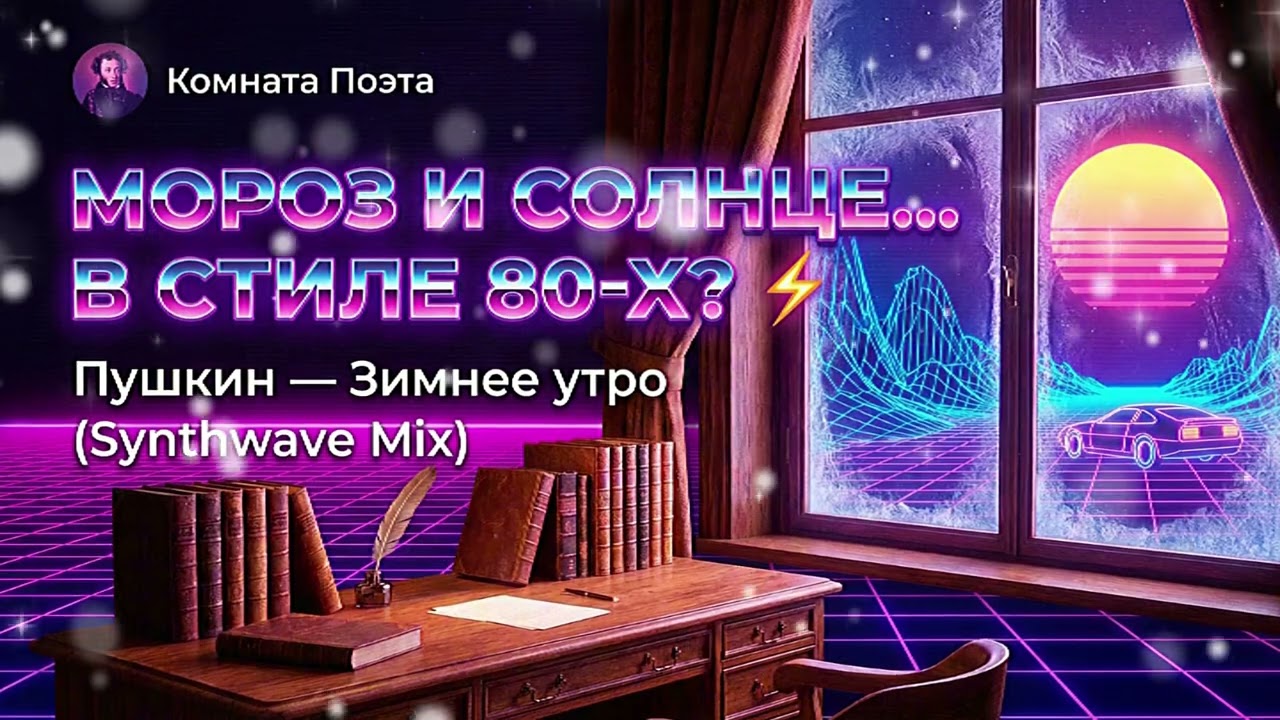 Пушкин в стиле 80-х? Вы точно будете это напевать! (Зимнее утро / Synthwave)