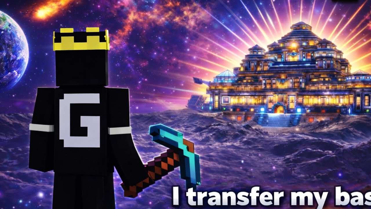 How I transfer my base into huge | Minecraft survival series episode 3 