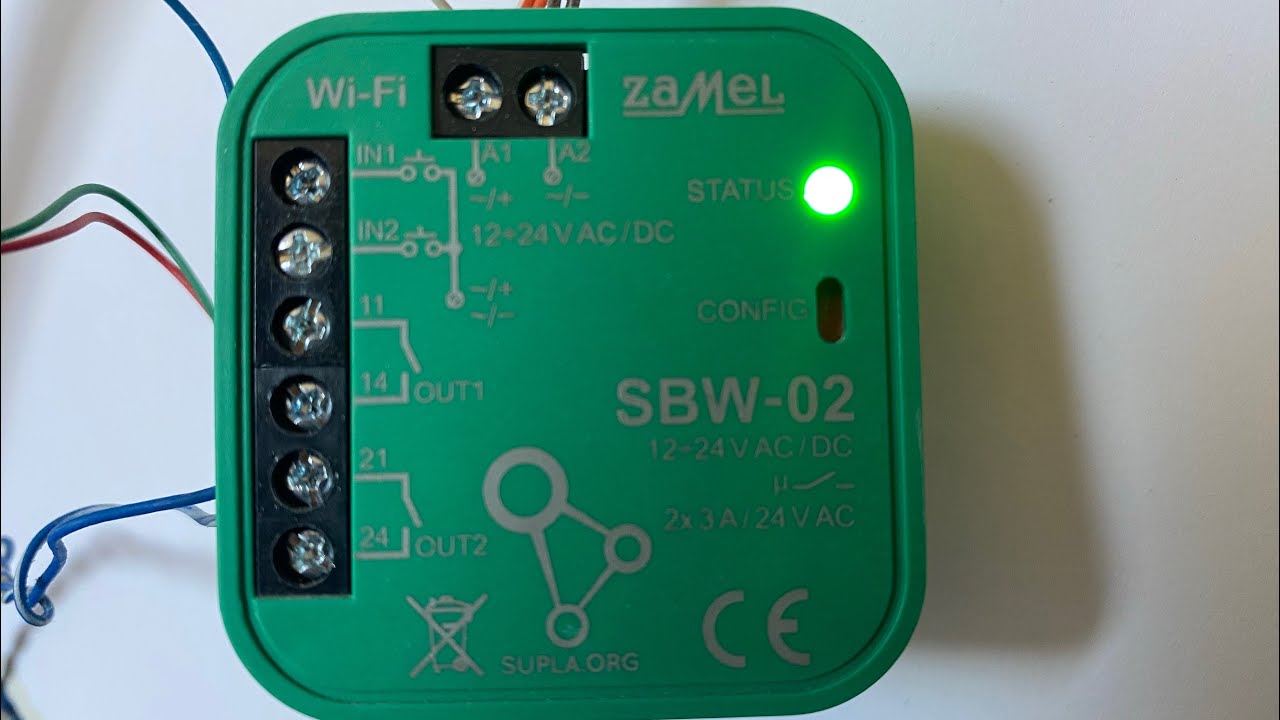 NICE ROX600 ROA40 sterowanie bramą przez internet. Podłączenie sterownika Zamel Supla SBW-02.