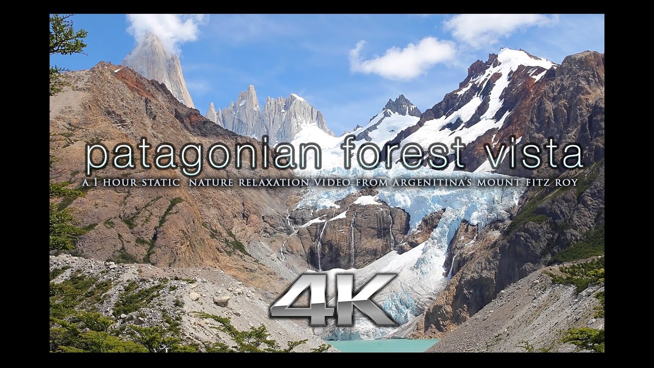 4K PATAGONIA MOUNTAIN VISTA Nature Relaxation™ Static Scene + Binaural Music for Stress Relief