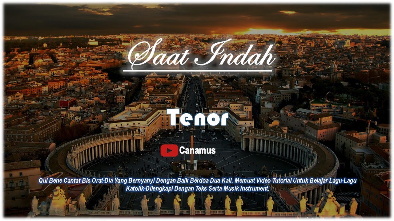 Lagu Komuni-Saat indah Tenor(Musik Instrumental & Notasi Angka) #katolik #misa #lagugereja #ekaristi