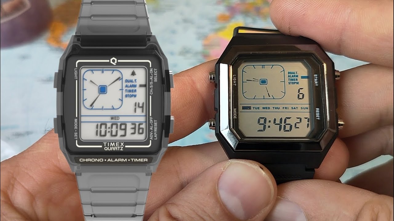 Sanda 6307, копия часов Timex Q LSA.