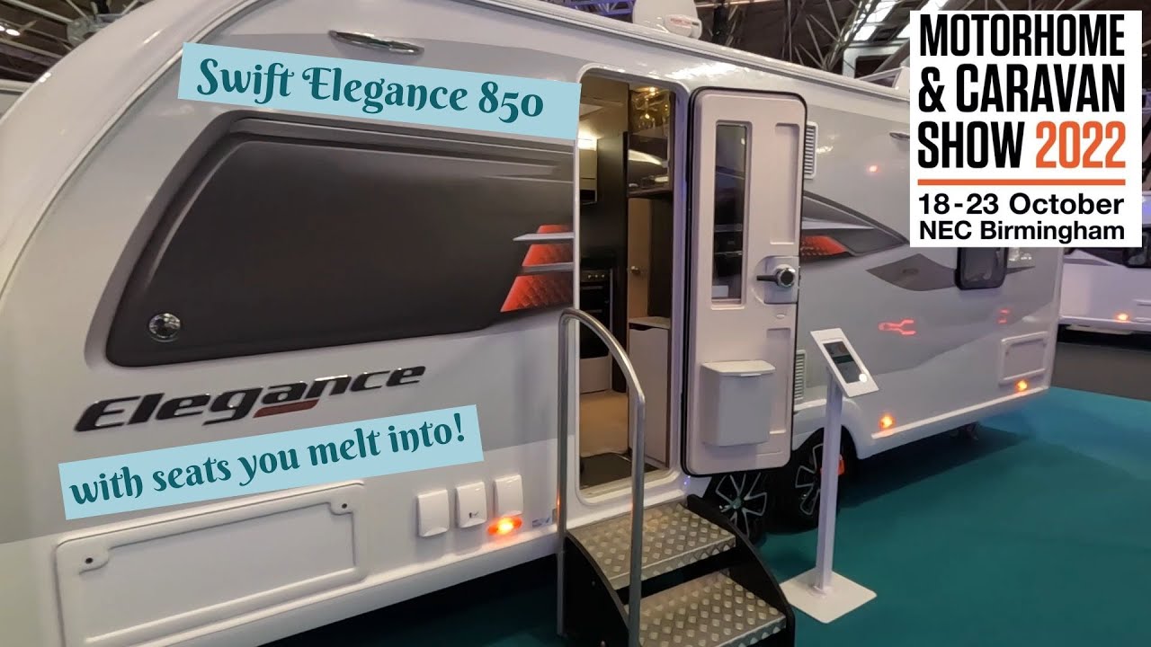 NEC 2022 October Swift Elegance 850 - very comfy caravan