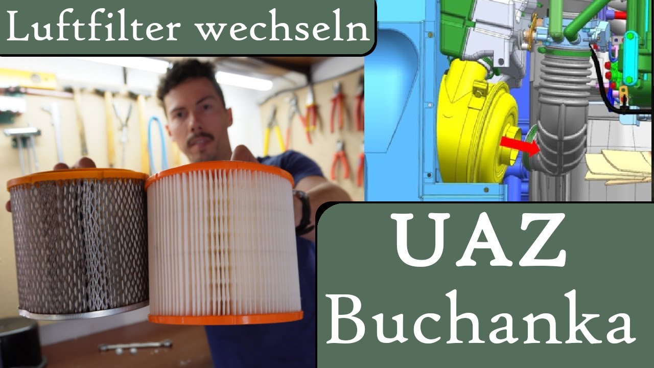 UAZ Buchanka - Luftfilter wechseln