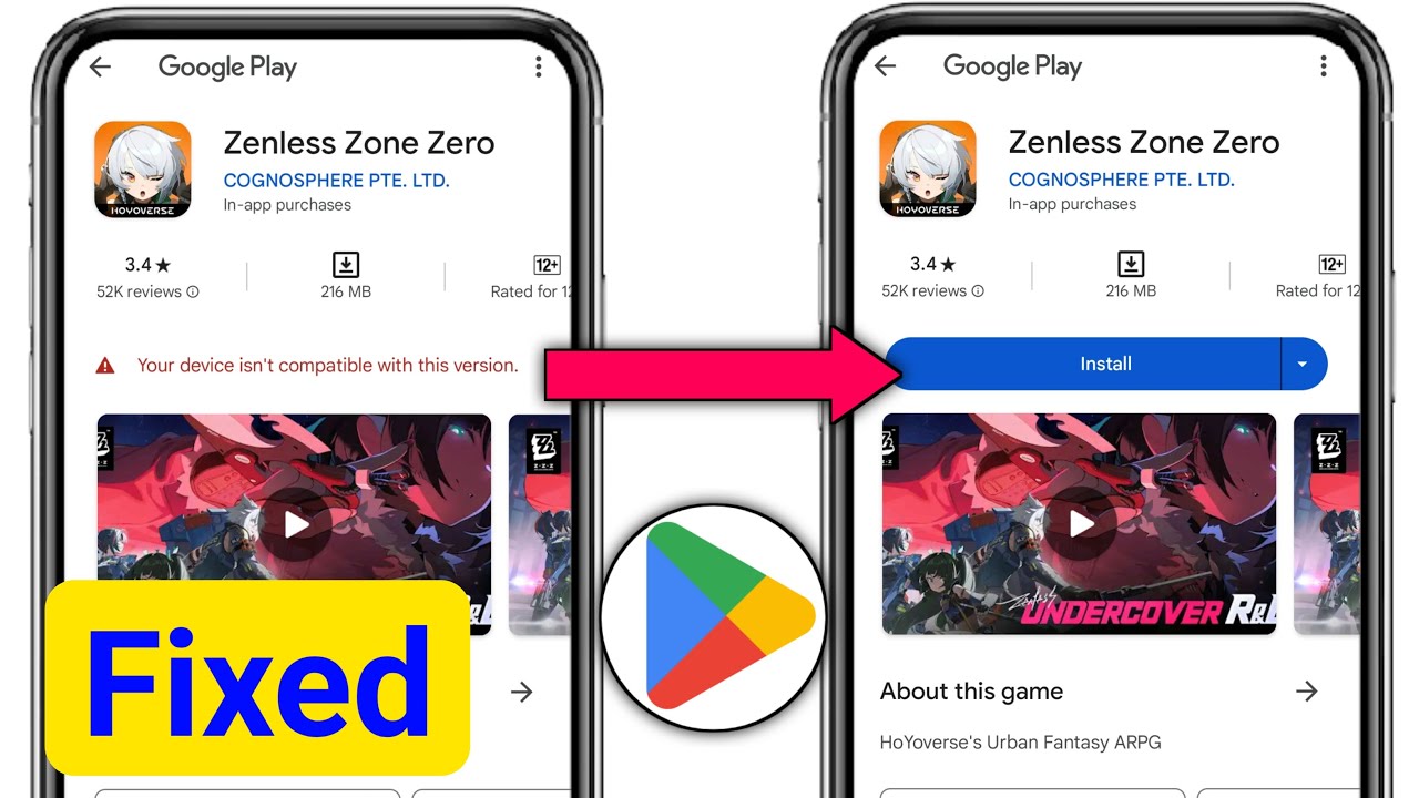 How to fix Zenless Zone Zero Not Compatible Problem | Zenless Zone Zero Not Compatible In Play Store