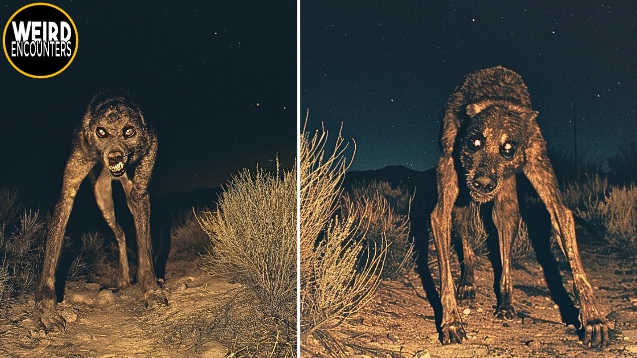 TRAIL CAM Captured This: HORRIFYING Creature Outside My Tent in the DESERT!