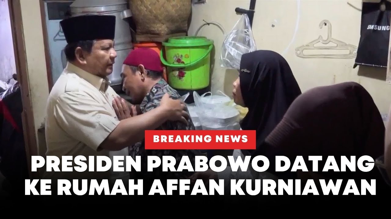 🔴 BREAKING NEWS | Presiden Prabowo Datang Ke Rumah Affan Kurniawan