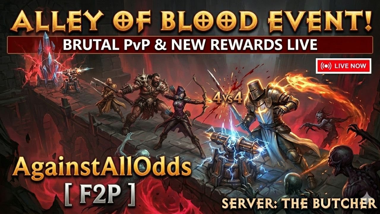 DIABLO IMMORTAL | Alley of Blood: Demon Hunter POV! 🏹 4vs4 Strategy [Server: The Butcher] AgainstAl