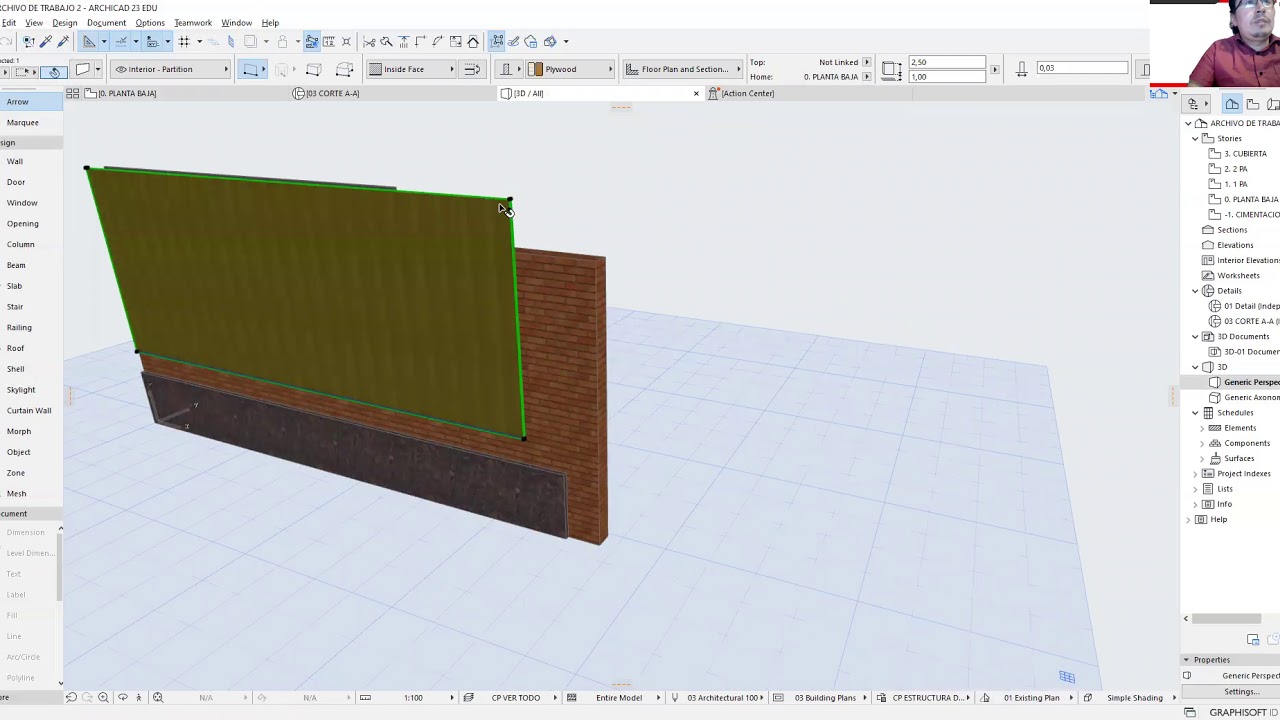 CREAR PERFILES COMPLEJOS A PARTIR DE ELEMENTOS PARALELOS - ARCHICAD