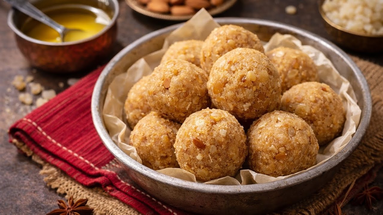 Homemade Gond Ke Laddoo | Pure Desi Ghee Winter Special Recipe | Traditional Indian Sweet
