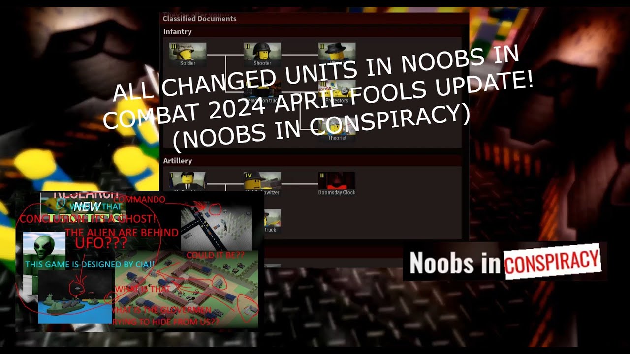 Noobs In Combat Tech Tree Info (2024 April Fools Noobs In Conspiracy | No Listed Prices)