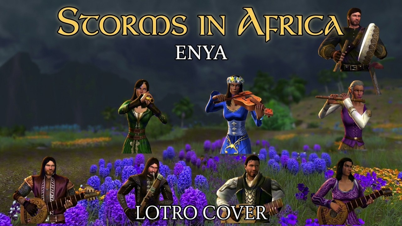 Enya - Storms in Africa (LOTRO Music Cover) | Calm Storm Ambience