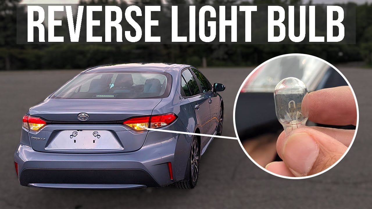How to Replace Reverse Light Bulb - Toyota Corolla (2019-2026)