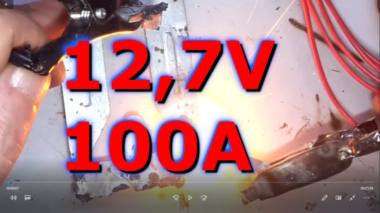 Fonte ATX 100A 12.7V Fazendo Solda Eletrodo