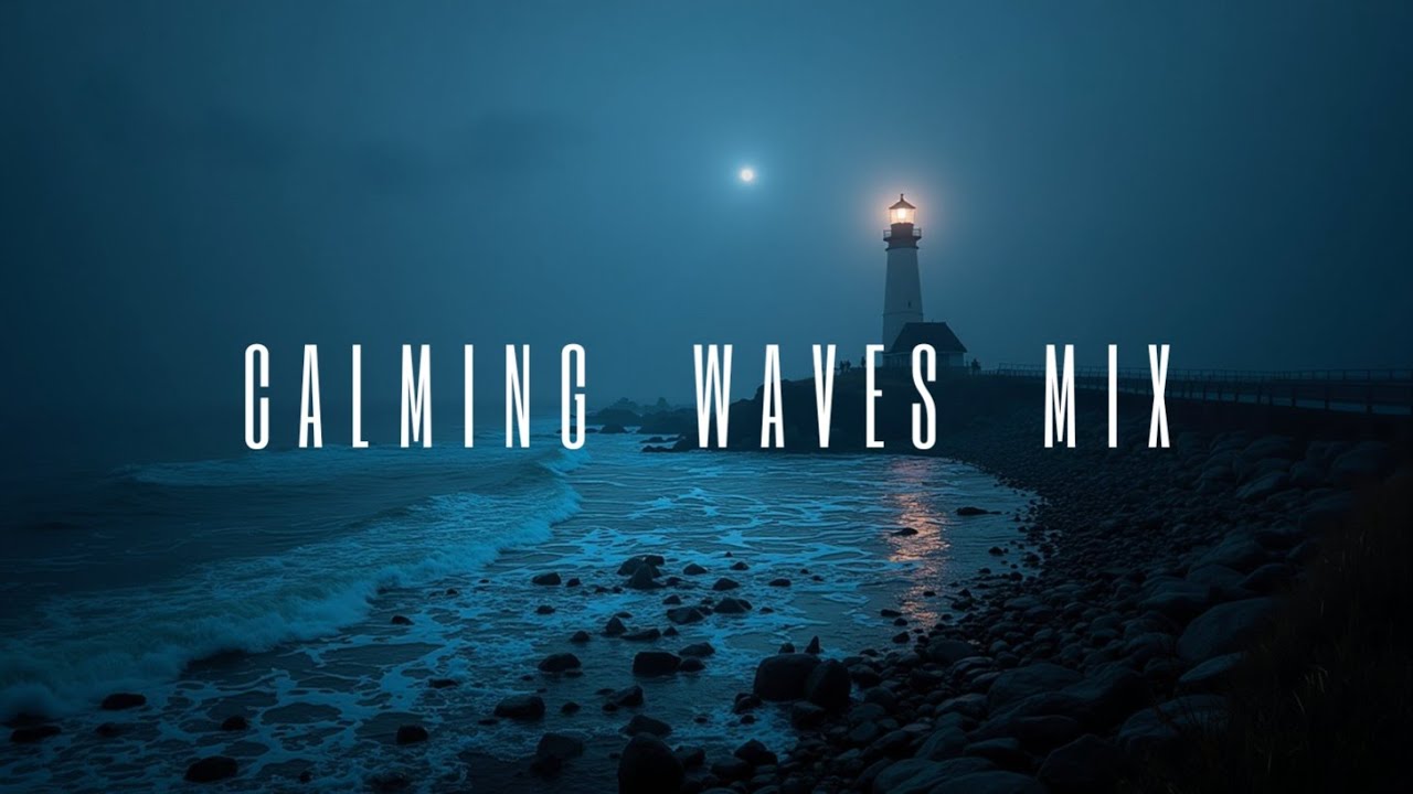 Deep Chill Music for Relaxation: Serene Lighthouse Night & Calming Waves Mix
