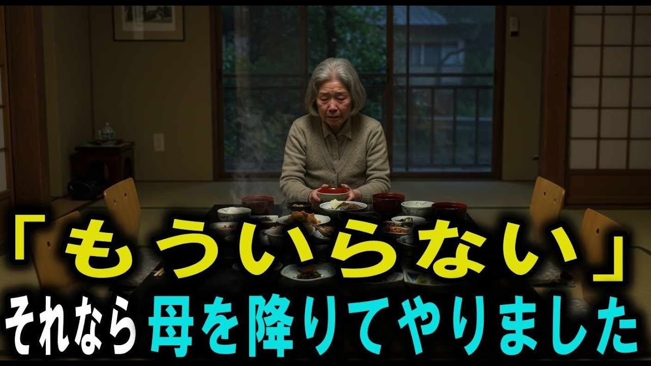 「もう来ないで」と息子夫婦に突き放されたので、便利な母を手放した結果