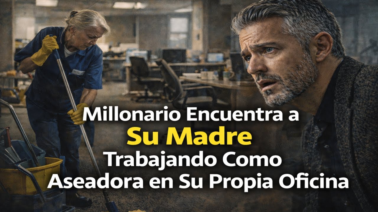 Millonario Encuentra a Su Madre Trabajando Como Aseadora en Su Propia Oficina