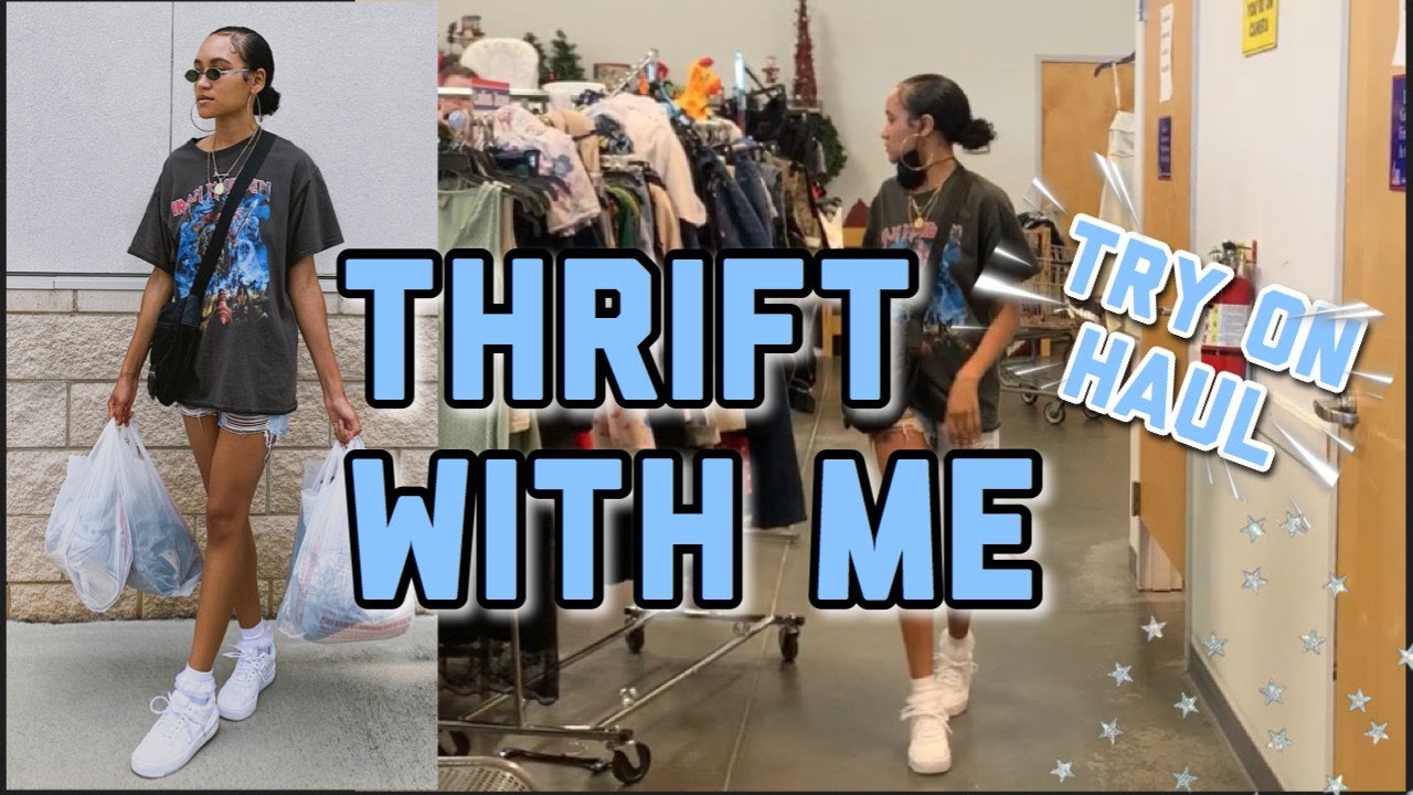 COME THRIFT WITH ME ON DISCOUNT DAY $$ | THRIFT TRY ON HAUL | FT. DEPOP PICK UPS