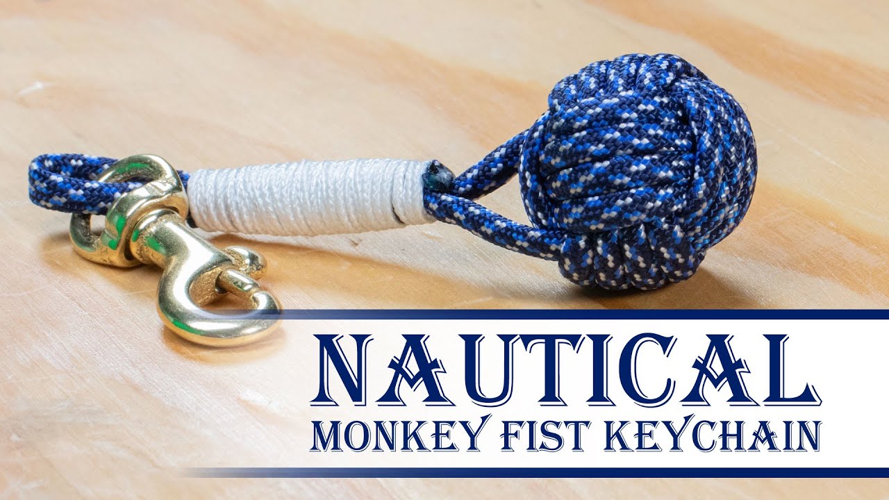 Nautical Monkey Fist Keychain Tutorial