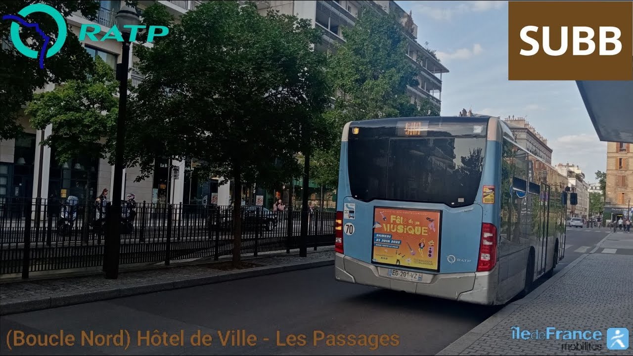 Navette SUBB RATP - Citaro C2K N°0666 (Boucle Nord) Hôtel de Ville - Les Passages