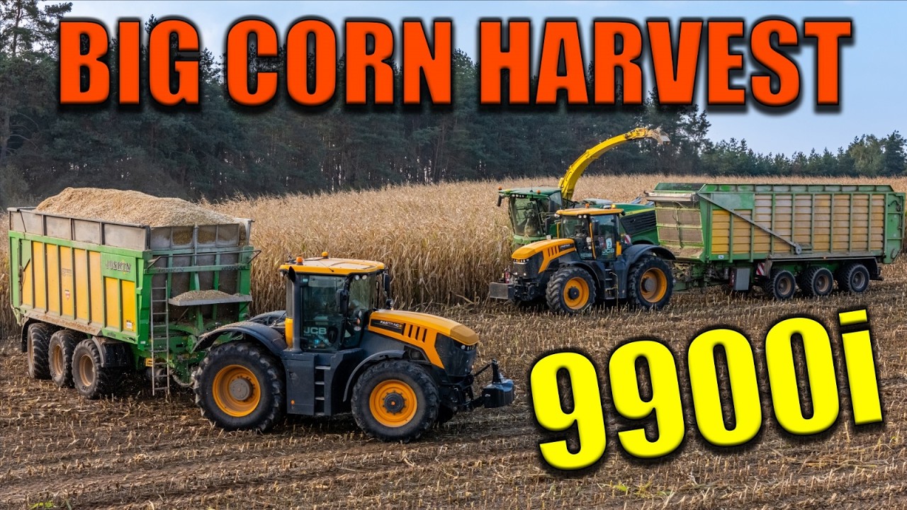 Kukuřice pro BPS Písek | Jasno Jasenná | John Deere 9900i + JCB + JD6250R + Fendt