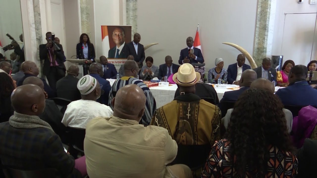 Le président de l’Assemblée Nationale Adama Bictogo échange avec la diaspora ivoirienne à Paris