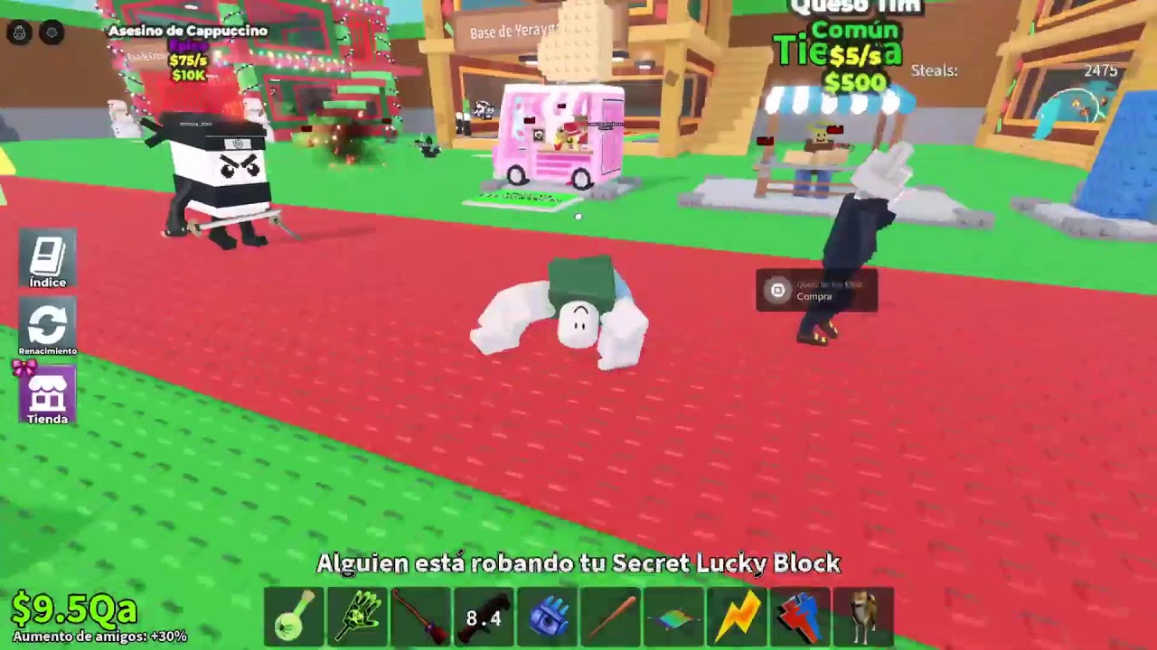 Tarde de pvp y juegos del hambre en steal a brainrot