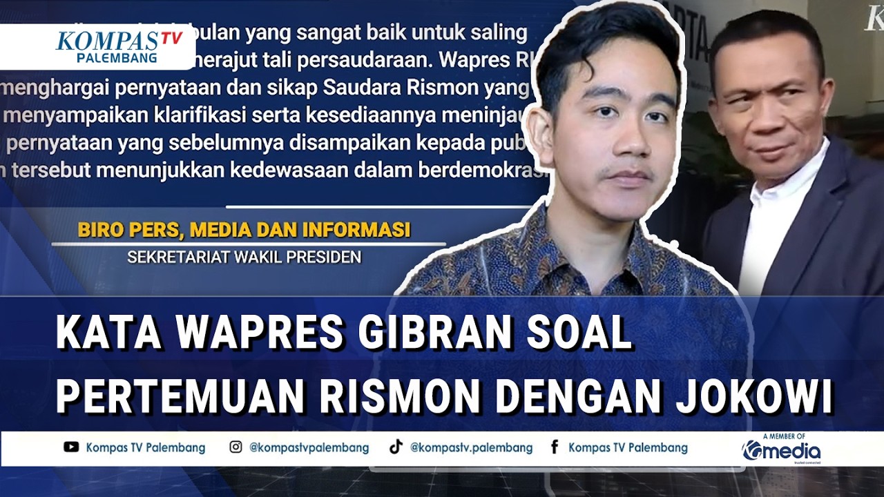 Rismon Minta Maaf pada Jokowi, Wapres Gibran: Menunjukkan Kedewasaan dalam Berdemokrasi
