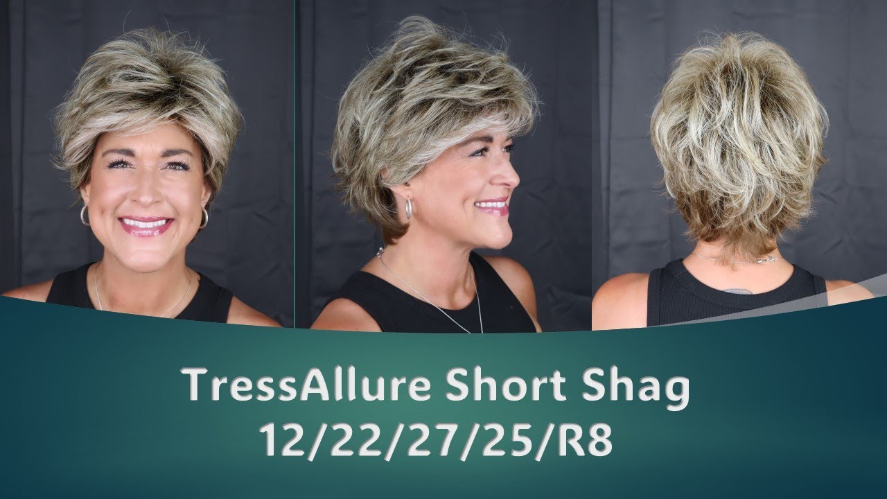 A new $99 heat friendly synthetic wig | TressAllure Short Shag in 12/22/27/25/R8