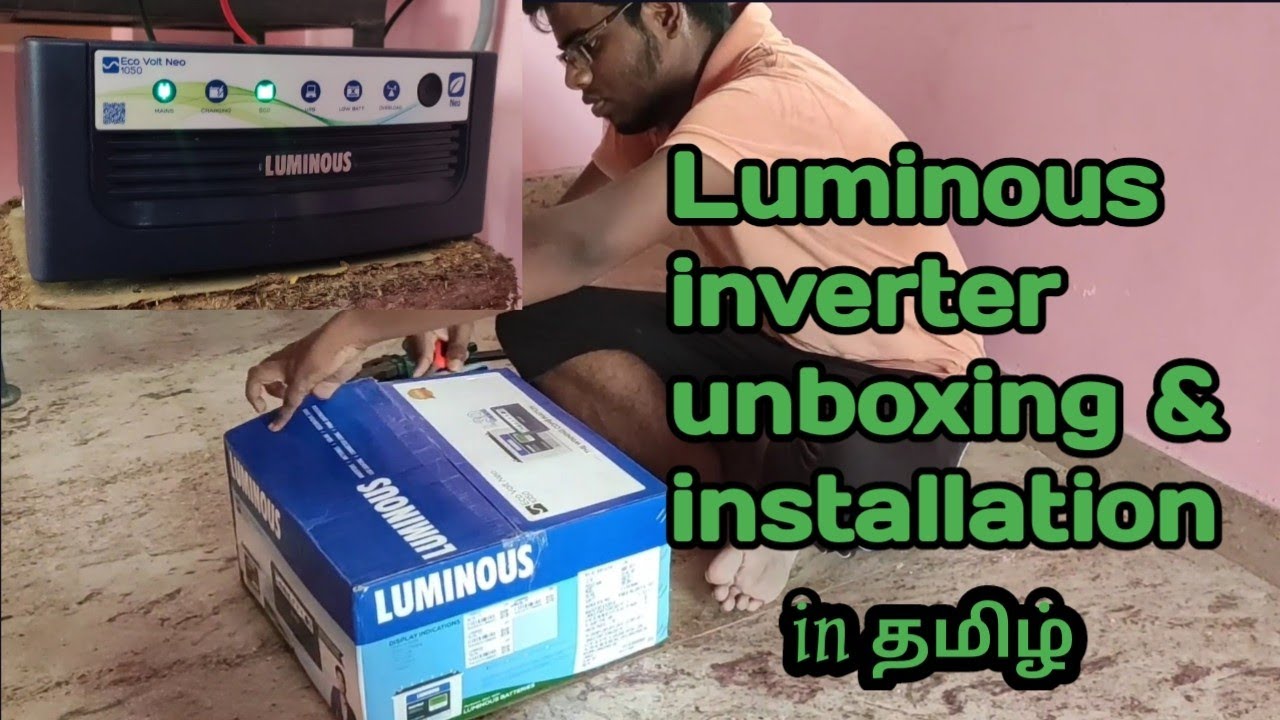 Luminous Inverter Unboxing & Installation in tamil | Best inverter for home | #tamil #inverter #eco
