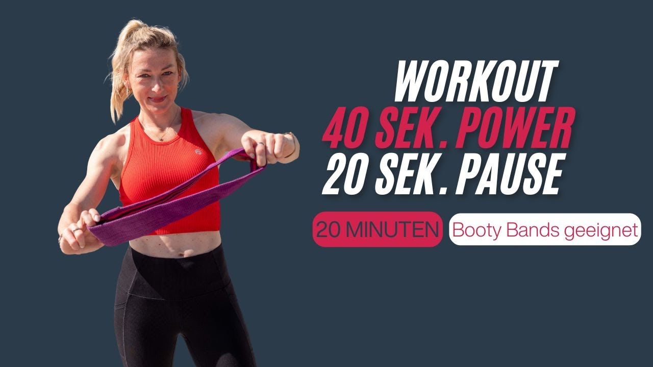 20 MINUTEN IINTERVAL WORKOUT - Booty Band geeignet // fit.physio.katrin