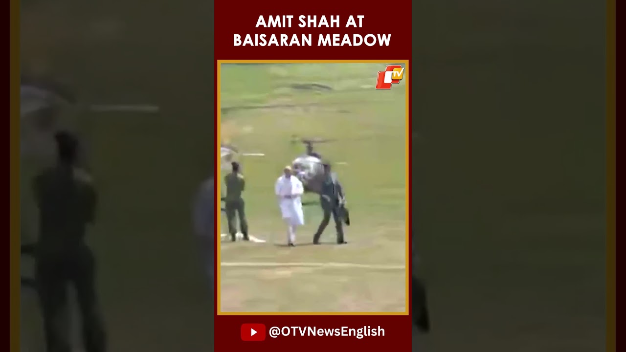 Union Home Minister Amit Shah Arrives At Baisaran meadow, Site Of Pahalgam Terror Attack