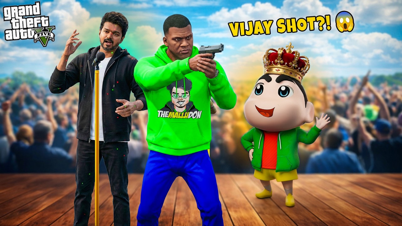 Franklin Saves Vijay 😱🔥 | Shinchan Becomes Mayor | GTA 5 Malayalam