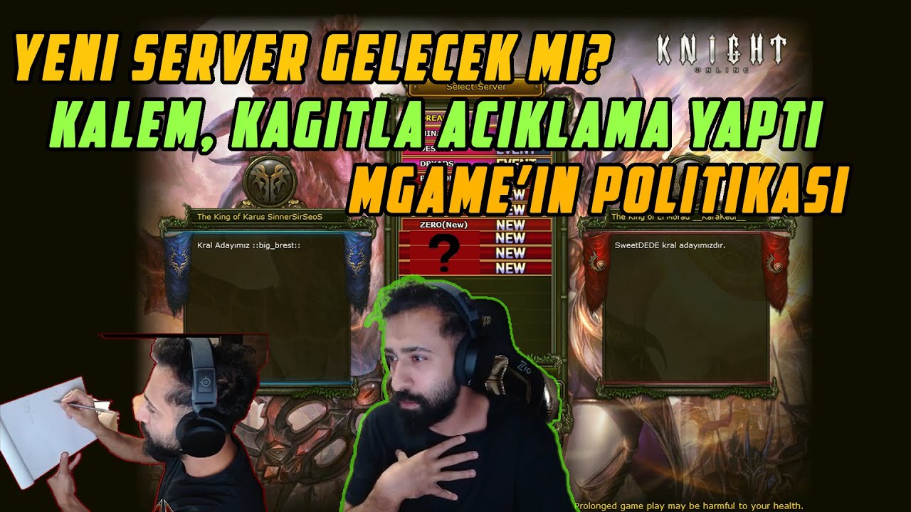 Kaithnys | YENI SERVER GELECEK MI? KAĞIT KALEMİ ALDI SEBEPLERİNİ YAZDI! | Knight Online