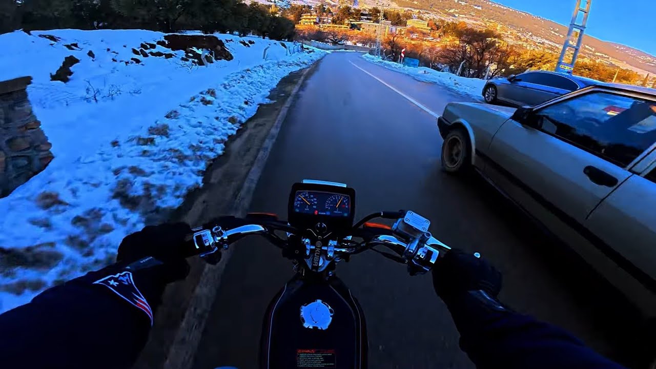 POV | Ride in the snow [4K] 