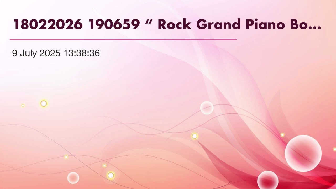 18022026 190659 “ Rock Grand Piano Boogie Woogie Bass & Cymbal  “ Yamaha