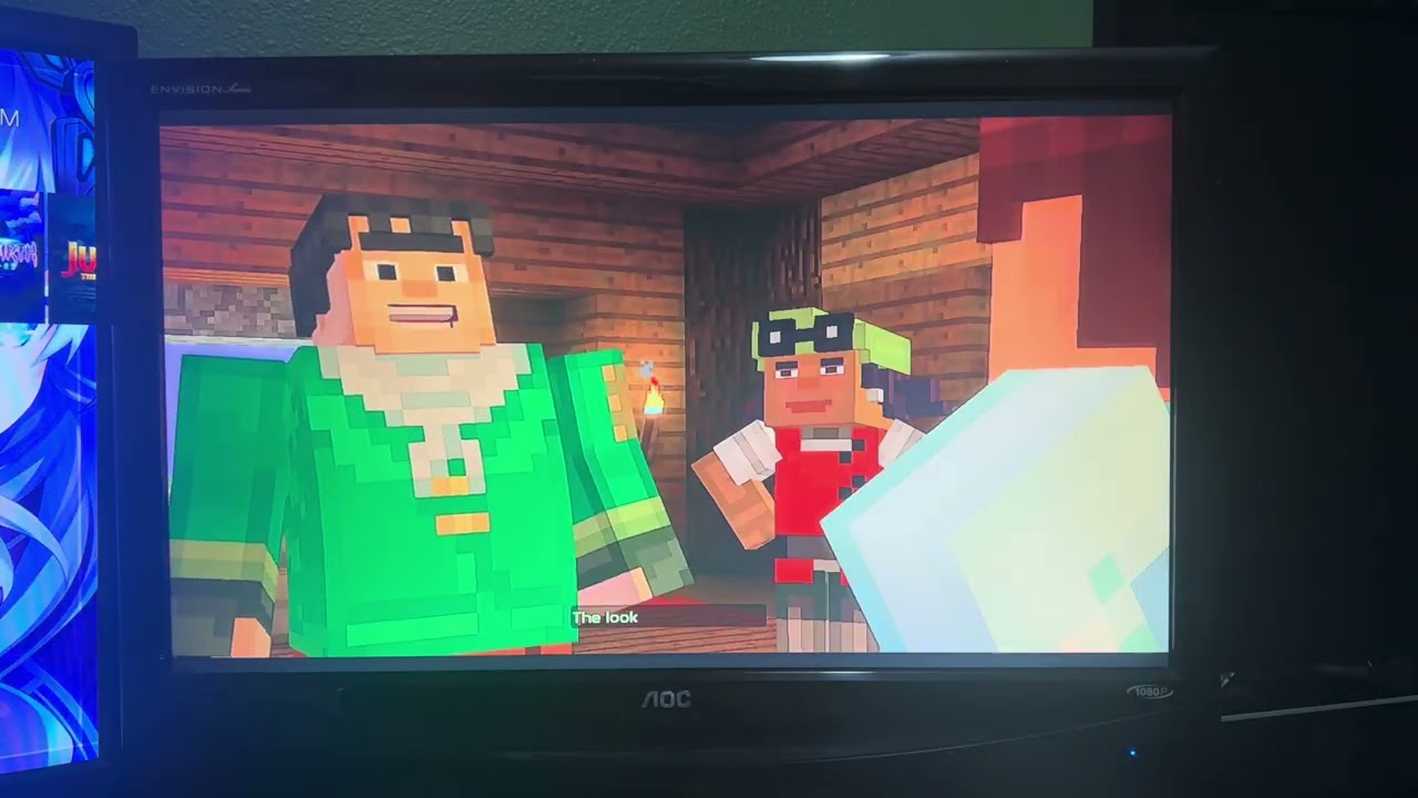 Trying out Xbox 360 game Minecraft Story Mode Complete Adventure on my Xbox 360 & testing frame rate