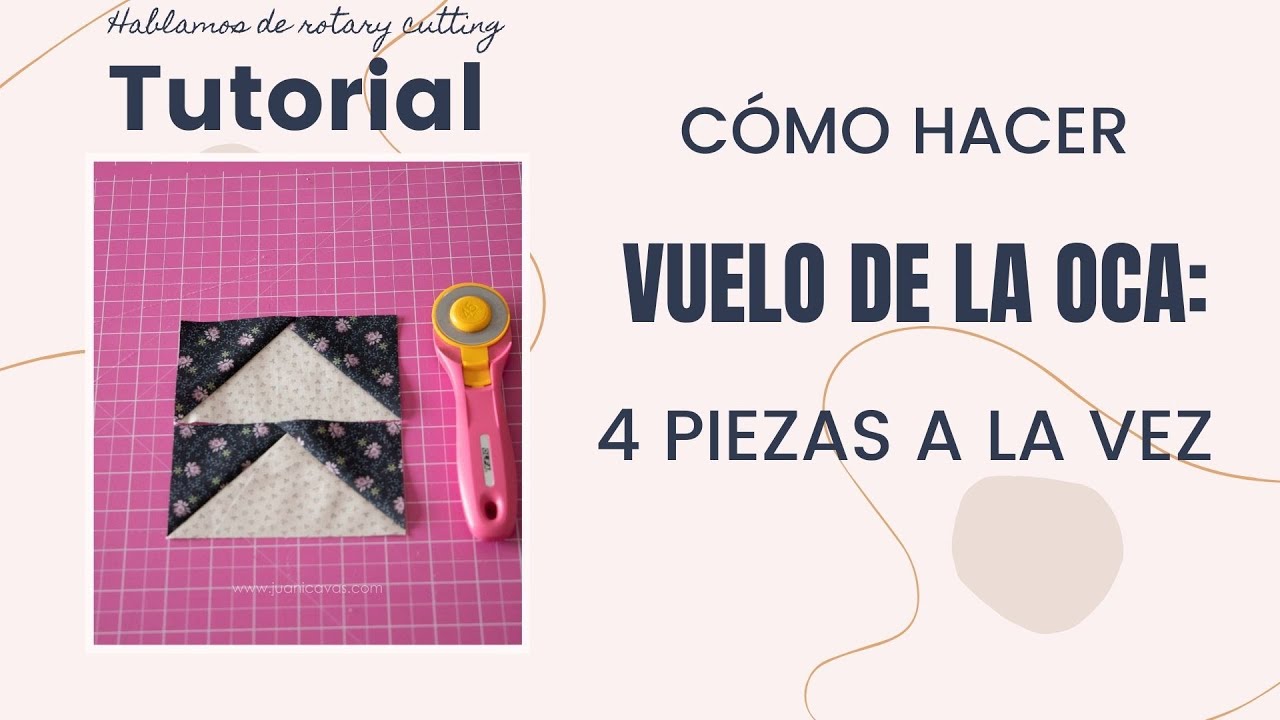 Tutorial vuelo de la oca Patchwork