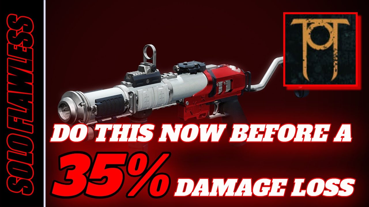 GET Your SOLO FLAWLESS WARLOR'D RUIN NOW Before Final Shape - WARNING Before A 35% Damage Loss