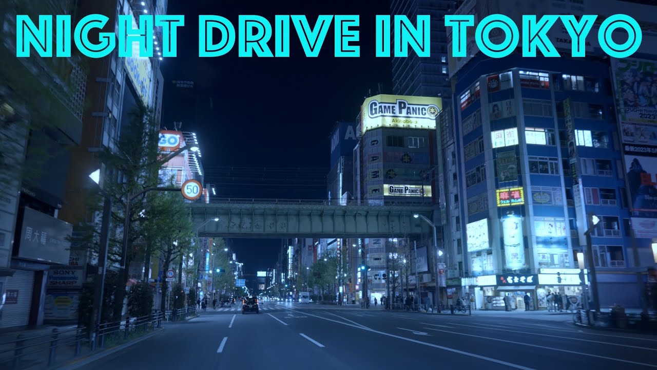 Tokyo Cinematic Night Drive. 作業用 東京ドライブ映像[ 4K JAPAN DRIVE ] cyberpunk