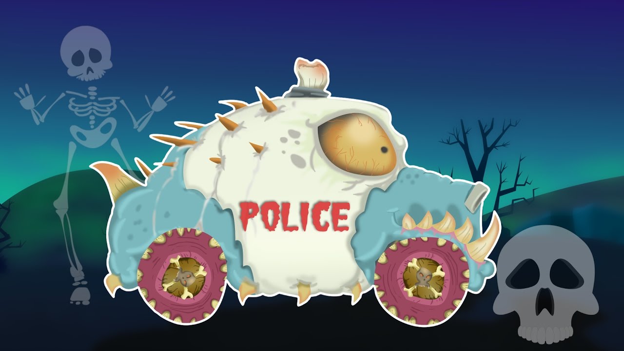 Haunted police car | Halloween special adventures for kids