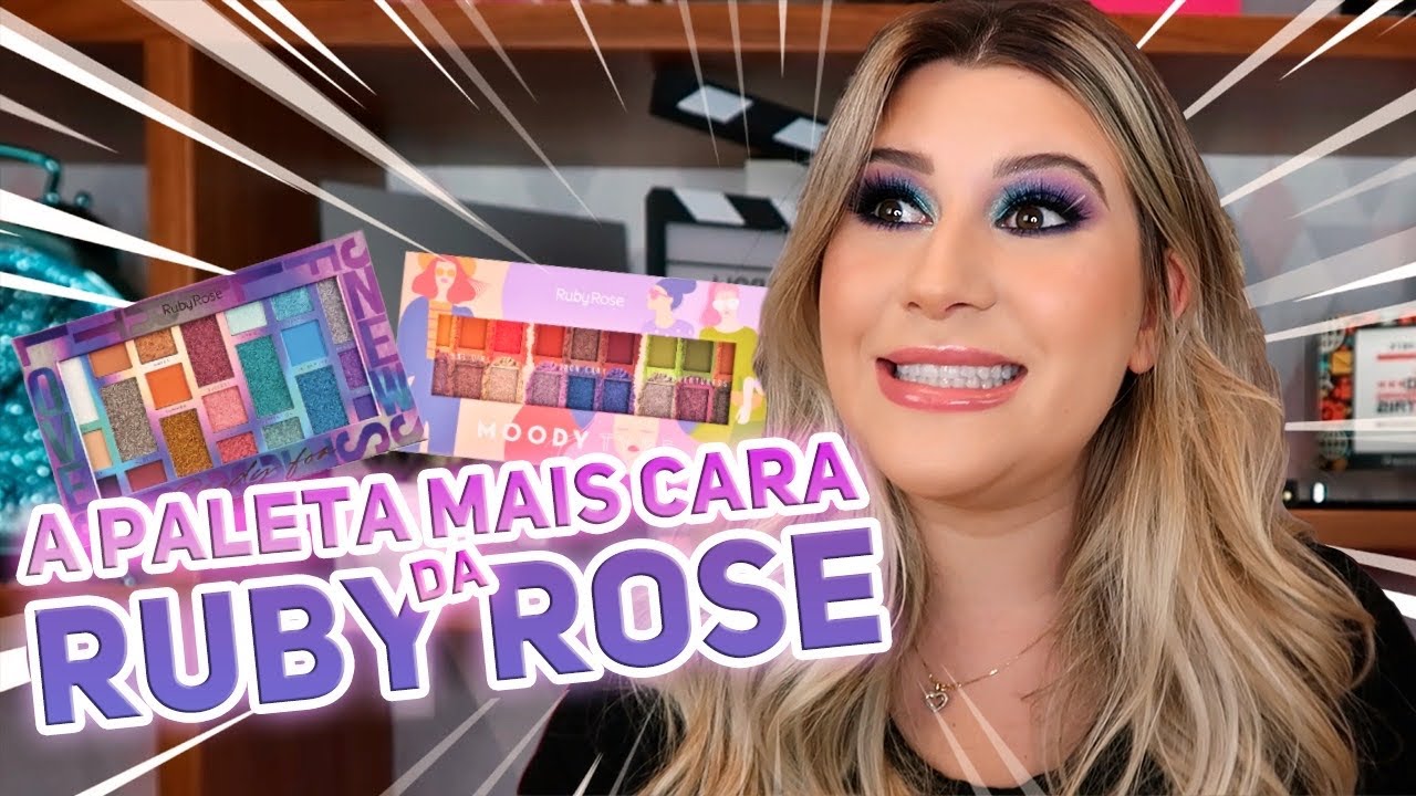 TESTEI AS NOVAS PALETAS DA RUBY ROSE! #VEDA27